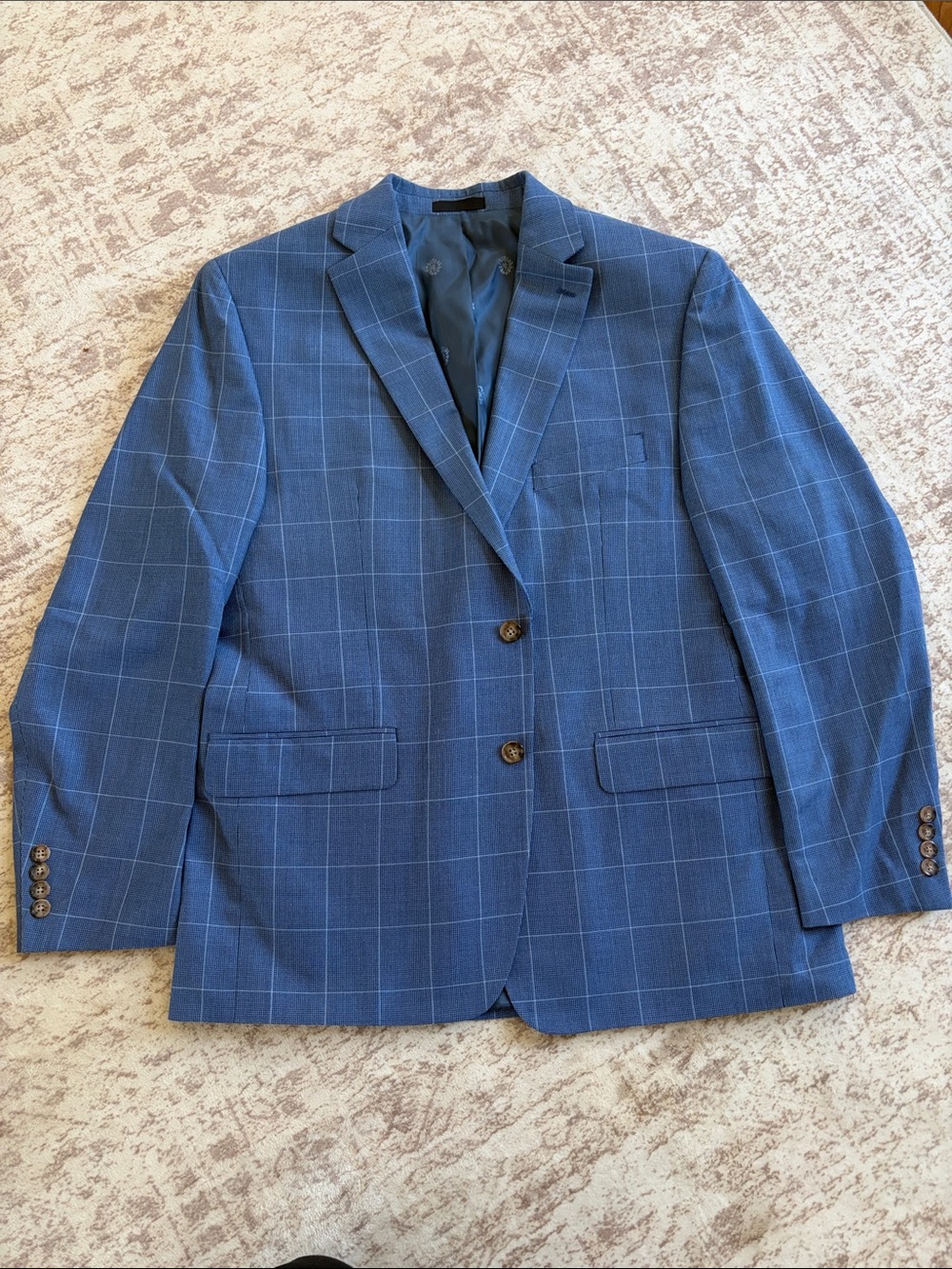 Lauren Ralph Lauren Blue Windowpane Sport Coat